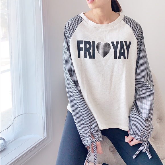 FRIDAY FRI YAY GINGHAM TOP - Picture 6 of 6